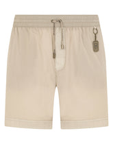 Mid-length swim trunks with key chain - | Dolce & Gabbana