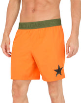 Mid-length swim trunks with patch - | Dolce & Gabbana