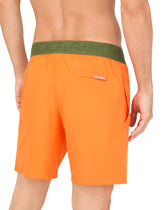 Mid-length swim trunks with patch - | Dolce & Gabbana