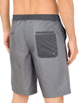 Mid-length swim trunks with metal DG logo - | Dolce & Gabbana