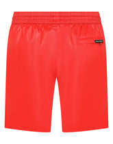 Mid-length swim trunks with side bands - | Dolce & Gabbana