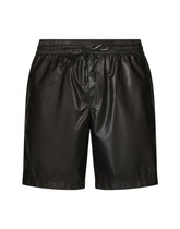 Mid-length swim trunks with branded band - | Dolce & Gabbana