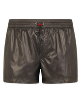 Short swim trunks with side bands - | Dolce & Gabbana