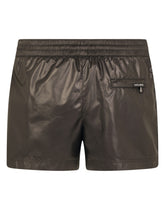 Short swim trunks with side bands - | Dolce & Gabbana