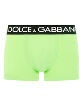 Two-way stretch cotton boxers - | Dolce & Gabbana