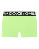Two-way stretch cotton boxers - | Dolce & Gabbana