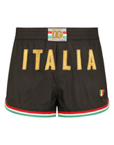 Short swim shorts with Italy DG patch - | Dolce & Gabbana
