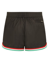 Short swim shorts with Italy DG patch - | Dolce & Gabbana