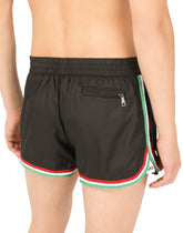 Short swim shorts with Italy DG patch - | Dolce & Gabbana