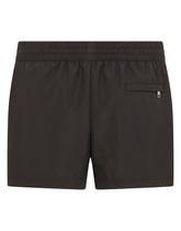 Short swim trunks with DG patch - | Dolce & Gabbana