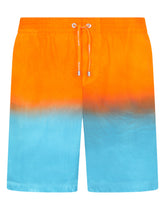 Long swim trunks with tie-dye print - | Dolce & Gabbana
