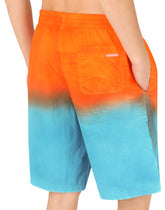 Long swim trunks with tie-dye print - | Dolce & Gabbana