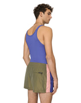 Short patchwork swim trunks with DG print - | Dolce & Gabbana