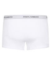 Ribbed cotton boxers - | Dolce & Gabbana