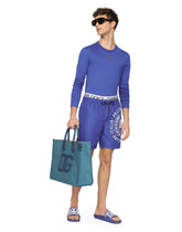 Mid-length printed swim trunks - | Dolce & Gabbana