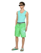 Long printed swim trunks - | Dolce & Gabbana