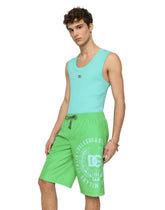 Long printed swim trunks - | Dolce & Gabbana