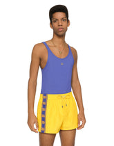 Short swim trunks with DG logo band - | Dolce & Gabbana