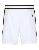 Mid-length swim trunks with DG patch - | Dolce & Gabbana
