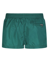Short swim trunks with branded bands - | Dolce & Gabbana
