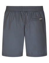 Mid-length swim trunks with branded bands - | Dolce & Gabbana