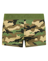 Camouflage-print two-way stretch jersey boxers - | Dolce & Gabbana