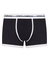 Cotton piqué boxers - | Dolce & Gabbana