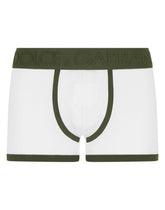 Fine-rib stretch cotton boxers - | Dolce & Gabbana