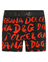 Logo-print two-way stretch jersey boxer shorts - | Dolce & Gabbana