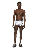 Two-way stretch jersey boxer shorts with DG logo - | Dolce & Gabbana