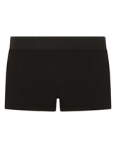 Two-way-stretch jersey boxers with DG patch - | Dolce & Gabbana