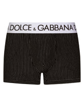 Striped-print two-way stretch jersey boxers - | Dolce & Gabbana