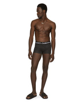 Two-way stretch jersey boxers with polka-dot print - | Dolce & Gabbana