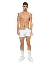 Two-way stretch jersey boxers with DG logo - | Dolce & Gabbana