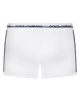 Two-way stretch jersey boxers with DG logo - | Dolce & Gabbana