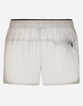 Short swim trunks with DG logo - | Dolce & Gabbana