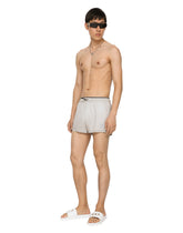 Short swim trunks with DG logo - | Dolce & Gabbana