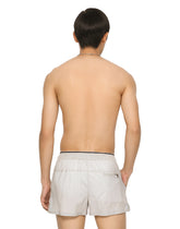 Short swim trunks with DG logo - | Dolce & Gabbana