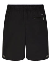 Mid-length swim trunks with DG logo patch - | Dolce & Gabbana