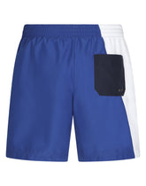 Mid-length swim trunks with DG logo print - | Dolce & Gabbana