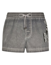 Short printed swim trunks - | Dolce & Gabbana