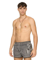 Short printed swim trunks - | Dolce & Gabbana