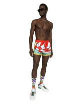 Carretto-print swim shorts - | Dolce & Gabbana