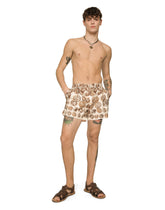 Coin print swim shorts - | Dolce & Gabbana