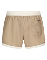Swim shorts with contrasting borders - | Dolce & Gabbana
