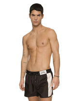 Swim shorts with contrasting band - | Dolce & Gabbana