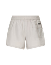 Swim shorts with top-stitching - | Dolce & Gabbana