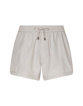 Swim shorts with top-stitching - | Dolce & Gabbana