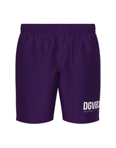 Mid-length swim trunks with DGVIB3 print and logo - | Dolce & Gabbana