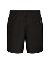 Mid-length swim trunks with DGVIB3 print and logo - | Dolce & Gabbana